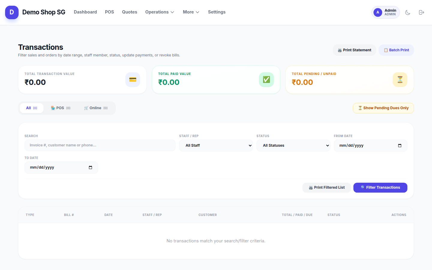 Transactions